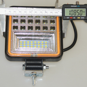 Phụ Kiện Xe Hơi 9-30V 4X4 Đèn Xe Tải 4 Inch 126W Đèn Led Tự Động Đèn Sương Mù Vòng DRL Hình Vuông Màu Trắng + Vàng Đèn Sương Mù Làm Việc - Product Image 5