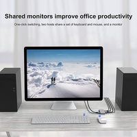 Commutateur USB Xput 2 ports 8K 1.4 DP Commutateur 2 ports double moniteur DP et USB 8K 60Hz 4K 144Hz