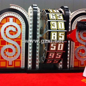 Grande Roue <span class=keywords><strong>de</strong></span> la Fortune en Bois sur Pied pour Jeu <span class=keywords><strong>de</strong></span> <span class=keywords><strong>Bingo</strong></span>, avec Jetons et Marqueurs, Idéale pour Expositions et Noël - Product Image 3