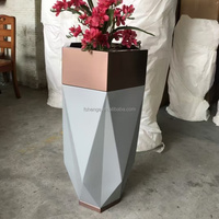 Vase à fleurs en acier inoxydable doré, fait main, style nordique moderne, pour plantes d'intérieur, décoration de mariage et de maison