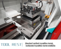 Tour à métaux lourde CAK63285 à banc plat, tour CNC à grande capacité, tour horizontale lourde