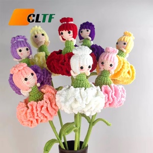 Flores de Ganchillo Hechas a Mano 2026, Flores de Clavel de Hada Tejidas, Flores Tejidas, Clavel de Ganchillo, Regalos para el Día de la Madre - Product Image 1