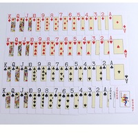 Haute qualité Double face quatre couleurs impression Pvc 63*88mm étanche cartes à jouer Poker