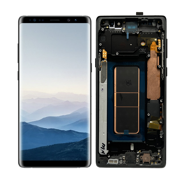 LCD  OLED N950 for Samsung Galaxy Note 8 Mobile Phone Repaired Parts LCD with Frame Assembly