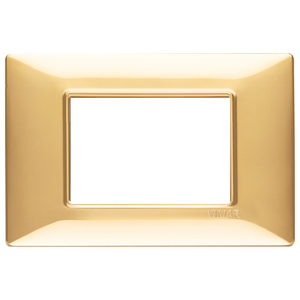 Vimar Gold Wall <b>Plate</b> 17x8 Cm For <b>Switches</b> - Product Image 1