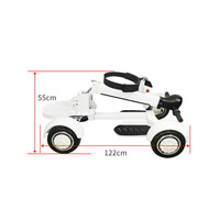 Chariot de Golf Électrique à Quatre Roues pour Homme avec Batterie au Lithium, Chariot de Golf Pratique, Trottinette de Golf Électrique