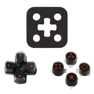 Botones de Acción D-pad Personalizados en Tres Tonos: Negro, Transparente y Naranja, Símbolos Rediseñados, Botones Frontales D-pad para el Control de PS5 - Product Image 2