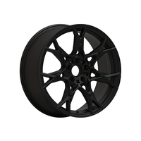 Rines Geométricos de Aleación Fundida a Presión con Offset ET Personalizado en Color Gris Metálico de 18 Pulgadas 5x112 5x114.3 para Tuning de Autos