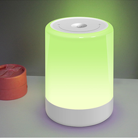 Tables de chevet pour enfants, 5 couleurs RGB, veilleuse bébé avec minuterie, lumière rouge, recharge USB type C, lampe de chevet bébé à piles