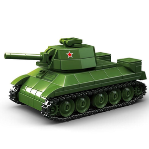 Juego de Construcción de 689 Piezas, Bloques de Plástico ABS, Tanque Ligero T-70, Edificios Históricos - Product Image 6