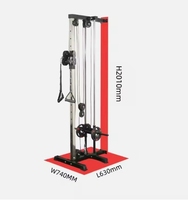 Máquina de Gimnasio Multifunción para el Hogar con Sistema de Poleas de Cruce de Cables para Pared para Jalón Dorsal y Remo Estación de Fitness Esencial