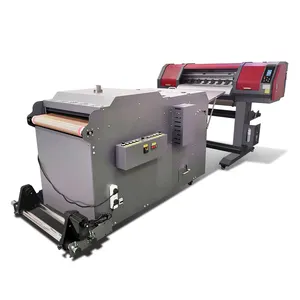 TT-60E2-R dtf impressora direta para filme, com máquina de agitação em pó para camiseta 60cm de largura 4720/i3200 cabeça de impressão opcional