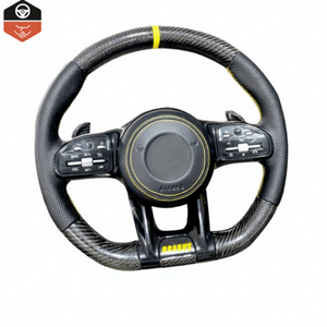 Volant en cuir LED en fibre <span class=keywords><strong>de</strong></span> carbone personnalisé pour les nouveaux modèles Mercedes Benz GLC CLS G63 AMG - Product Image 1
