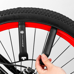 Ensemble de 2 leviers de pneu Yueli pour réparation de vélo de montagne avec compatibilité jantes rouges - Product Image 1