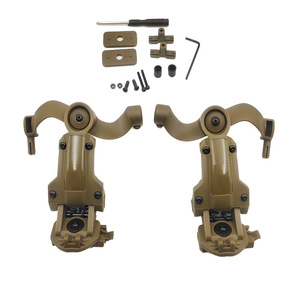 Soporte de Riel para Auriculares Tácticos, Rotación de 360 Grados, Adaptador de Guía para Casco, Compatible con OPS Core ARC Team Wendy M-LOK, 100% Nailon - Product Image 1