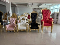 Trône de Sofa Royal de Luxe Moderne, Meuble d'Hôtel de Design Européen pour Mariage, Chaise pour Reine et Roi, pour Événements, Fêtes et Salles à Manger