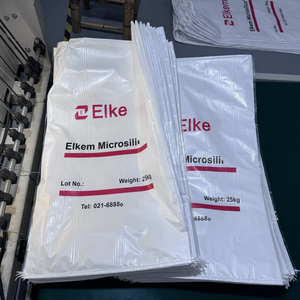 Bolsa de Embalaje Industrial Resistente Personalizada, a Prueba de Humedad, Laminada, de Polipropileno Tejido, de 25 kg, para Microsílice, Productos Químicos y Cemento - Product Image 3