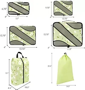 Ensemble <span class=keywords><strong>de</strong></span> 6 sacs <span class=keywords><strong>de</strong></span> <span class=keywords><strong>rangement</strong></span> pour maquillage et vêtements, organiseurs <span class=keywords><strong>de</strong></span> bagages, cubes <span class=keywords><strong>de</strong></span> <span class=keywords><strong>rangement</strong></span> <span class=keywords><strong>de</strong></span> voyage, sacs <span class=keywords><strong>de</strong></span> <span class=keywords><strong>rangement</strong></span> portables pour voyage - Product Image 4