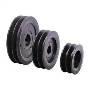 Besi cor G3000 SPZ118-01-1610 v-belt Pulley Sheaves, 1 Groove, 122 mm OD dengan 1610 Taper Bushing