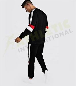 Invierno 2023 hombres chándal Material de algodón personalizado ropa deportiva masculina Slim Fit Casual último diseño ropa de invierno hombre chándales conjuntos - Product Image 5