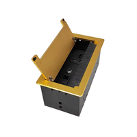 Toma de Corriente para Mesa de Conferencias, Toma de Corriente de Aleación de Aluminio para Escritorio, Toma de Corriente Oculta para Mesa con Enchufe Abatible