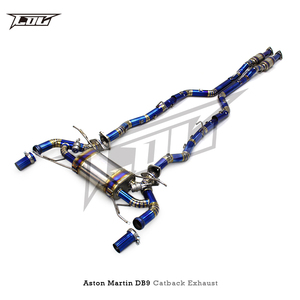 Sistema di Scarico con Valvola a Vuoto per <span class=keywords><strong>Aston</strong></span> Martin <span class=keywords><strong>DB9</strong></span> V12 6.0L 2004-2017, Silenziatore Catback in Titanio - Product Image 3