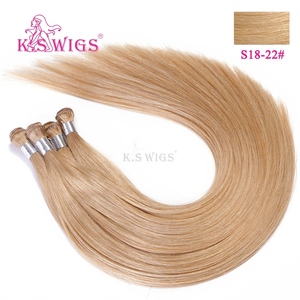 Extensiones de Cabello Humano Remy Chino 100% al por Mayor, Tejidas a Mano, Doble Trama, Suaves, Sin Caída, Color Claro, Liso Natural - Product Image 5
