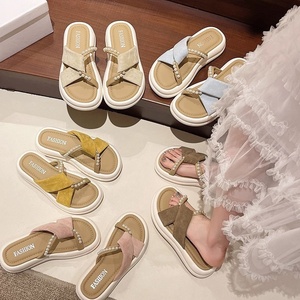 Sandalias de Playa Personalizadas de Verano para Mujer, con Perlas, Antideslizantes, para Interiores y Exteriores, Estilo Hada - Product Image 3