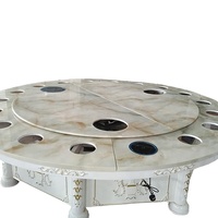 Table électrique de gril de barbecue sans fumée de Tableau de pot chaud de grands meubles commerciaux de restaurant avec la cuisinière à induction