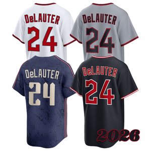 Camiseta de Béisbol Transpirable de Verano para Hombre Chase DeLauter 2026, Manga Corta, Envío Rápido, Tallas S-3XL - Product Image 1