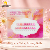 Kit de vernis gel effet œil de chat diamant de qualité professionnelle pour salon, 15 ml, à retirer par trempage, UV LED, longue tenue, vente en gros, marque privée, OEM, ODM