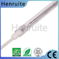 Lampe chauffante halogène infrarouge 2400K de 662 mm 2500 W avec revêtement céramique en verre de quartz semi-blanc pour machine de soufflage