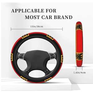غطاء عجلة قيادة السيارة المرن بتصميم علم ألمانيا الخاص بك - Product Image 2
