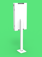 Dispositivos de señalización digital a prueba de agua para exteriores, quiosco LCD de Metal para publicidad, caja de negocios, quiosco de pantalla táctil, LED blanco y blanco