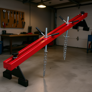 Crochets doubles, capacité de 1100 lb, barre transversale de levage de moteur de voiture, support de levage à 2 points, atelier de réparation automobile à domicile, modèle D0100H53H52 - Product Image 2