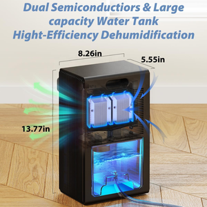 <span class=keywords><strong>D</strong></span>éshumidificateur <span class=keywords><strong>d</strong></span>'<span class=keywords><strong>air</strong></span> portable électrique HASHONE avec mode nuit et absorption de l'<span class=keywords><strong>humidité</strong></span> pour la maison et les VR - Product Image 3