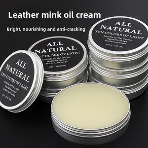 Huile d'<span class=keywords><strong>entretien</strong></span> pour chaussures en <span class=keywords><strong>cuir</strong></span>, boîte en aluminium, <span class=keywords><strong>crème</strong></span> à l'huile de vison 100g, cirage haut de gamme pour le nettoyage, la nutrition, le polissage et l'<span class=keywords><strong>entretien</strong></span> - Product Image 4