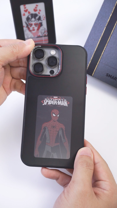 4 Color E Ink Case Smart Cover Phone Case Custom Metal Hardware Frame ...