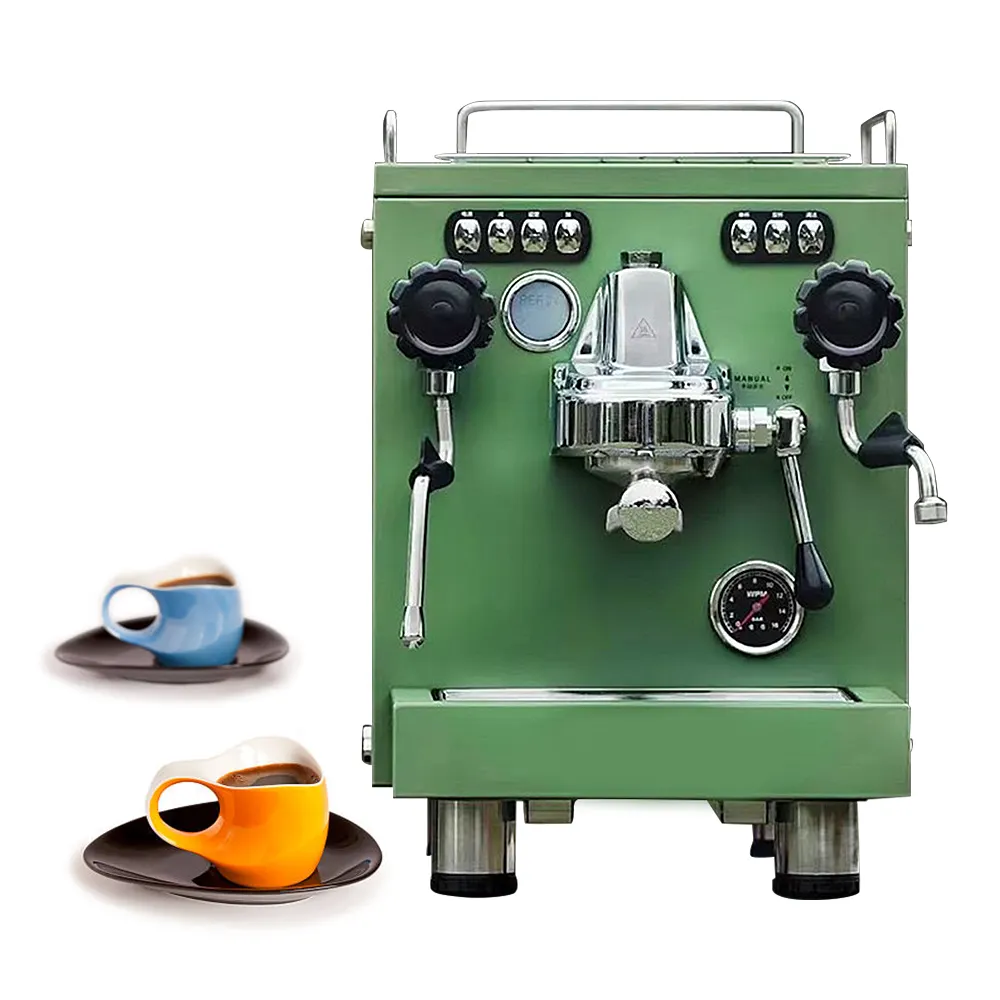 Macchina professionale Kaffee macchina da caffè italiana E61 una macchina per caffè Espresso commerciale semiautomatica a due gruppi In cina