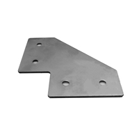 Plaque de support d'angle de couleur naturelle en acier SS Plaque de jonction de fixation de connexion extérieure