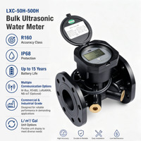 Compteur d'eau ultrasonique haute précision DN50 à DN500, IP68, LoRaWAN, alimenté par batterie, lecture à distance numérique