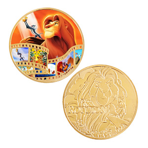Moneta Commemorativa <span class=keywords><strong>Il</strong></span> <span class=keywords><strong>Re</strong></span> Leone 40mm, Medaglia Simba, Articolo Regalo, Artigianato in Metallo Rotondo - Product Image 3