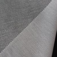 Kain Interlining Ramah Lingkungan Berbahan Campuran Katun, Tenun, Dilapisi PES, Dapat Disetrika, untuk Kerah dan Manset Kemeja, Terasa Lembut, Dapat Dicuci, dan Dapat Disetrika