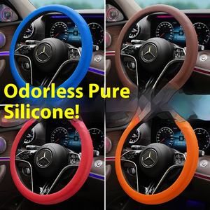 Nueva cubierta deportiva gruesa para <span class=keywords><strong>volante</strong></span>, silicona a prueba de <span class=keywords><strong>sol</strong></span>, antiquemaduras, pieza de mano Universal en forma de D para coche, resistente al desgaste - Product Image 2