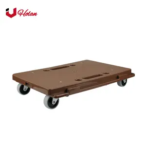 Uholan-Minicarro de plataforma de conexión multiusos con ruedas silenciosas para muebles pesados, Uholan, 2 unidades