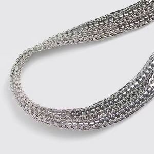 Rhinestone Crystal <b>Chain</b> Embellished Metal Iron Women's Stylish Wedding Sash Waist <b>Chain</b> <b>Belt</b> Customized Color Size High Quality - Product Image 5