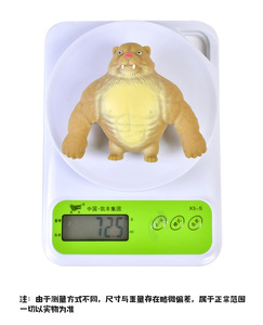 Mini Tigre de Douyin para Apretar y Aliviar el Estrés, Juguete de TPR de Rebote Lento con Forma de Tigre de Arena para Aliviar el Estrés - Product Image 6