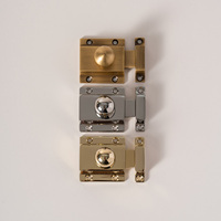 Loquet de porte DOOROOM H59 en laiton massif robuste à ressort pour tiroir et placard 45x45mm