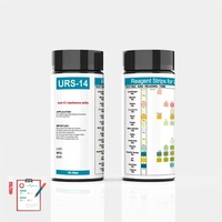 Merydi 14 Parámetros de análisis de orina Uso doméstico Diabetes profesional, cetonas, PH, UTI y más Tiras de prueba de orina