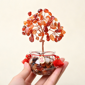 Wholesale Handmade Copper Wire Wrapped Natural Crystal <b>Tree</b> Amethyst Money <b>Tree</b> for Home Decoration - Product Image 4
